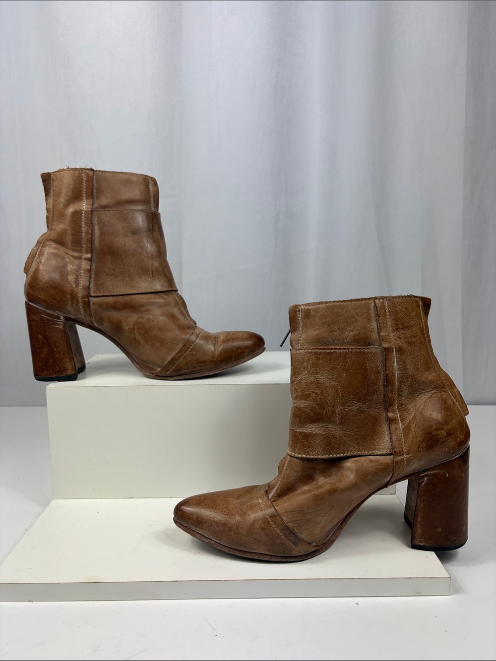 Freebird by Steven Joey Booties in Camel. - Picture 3 of 16